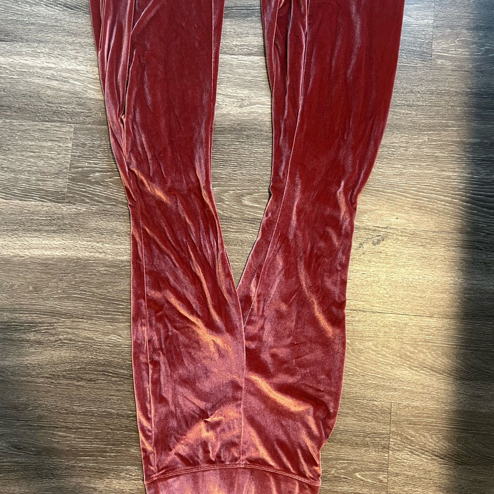 Forever 21 Rich Burgundy Velvet Pants